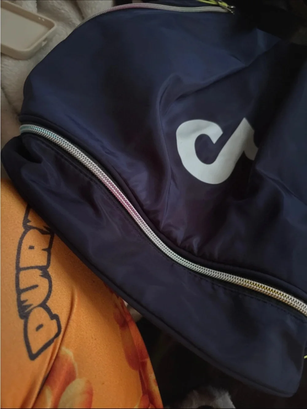 Navy Logo Backpack - Navy Blue Women's Bag
